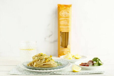 Spaghetti con limone e bottarga