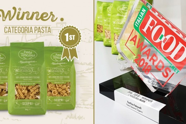 Organic Pasta Toscana wins the Italian Food Awards 2018