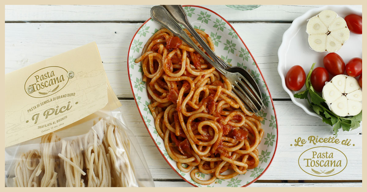 Pici all'aglione: la ricetta originale toscana
